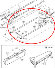 Yamaha Trombone Outside Slide Assembly Lacquer SL881U(2)