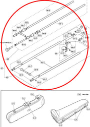 Yamaha Trombone Complete Slide Assembly YSL882OR