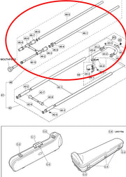 Yamaha Trombone Inside Slide Assembly with Mouthpipe YSL882OR