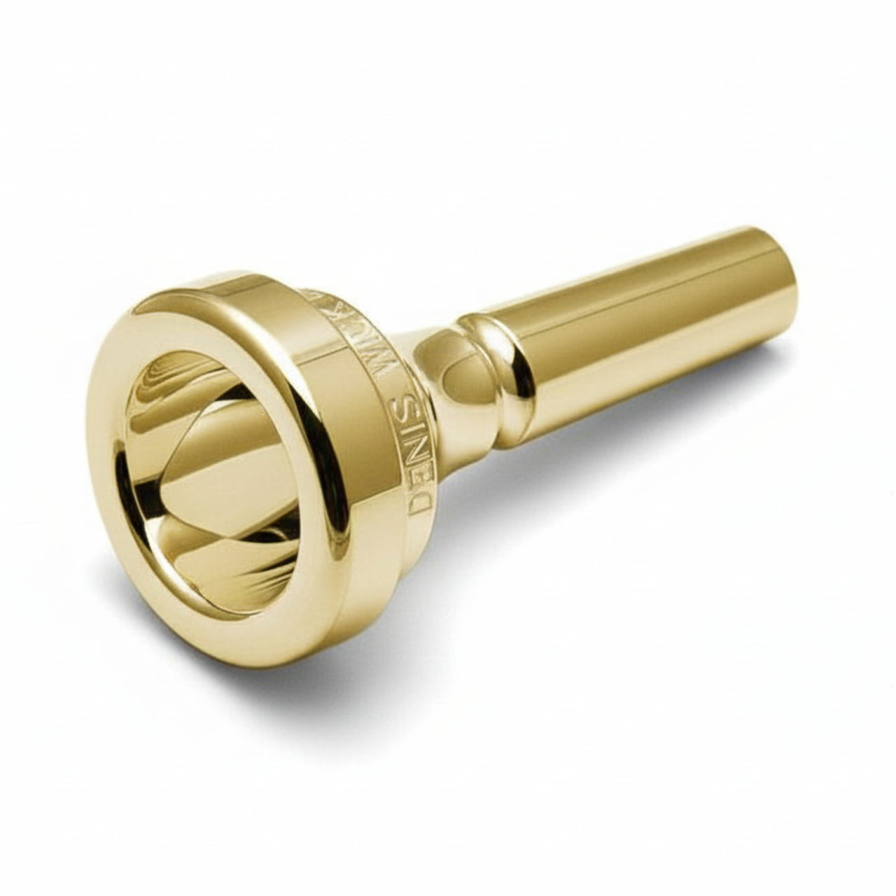 denis wick trombone mouthpiece with small shank, gold plated