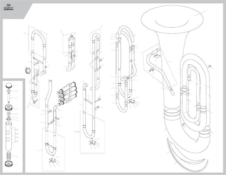 Eastman Tuba Water Key EBB534