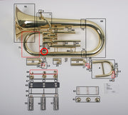Bach/Conn/King Euphonium Small Hand Support Brace Socket