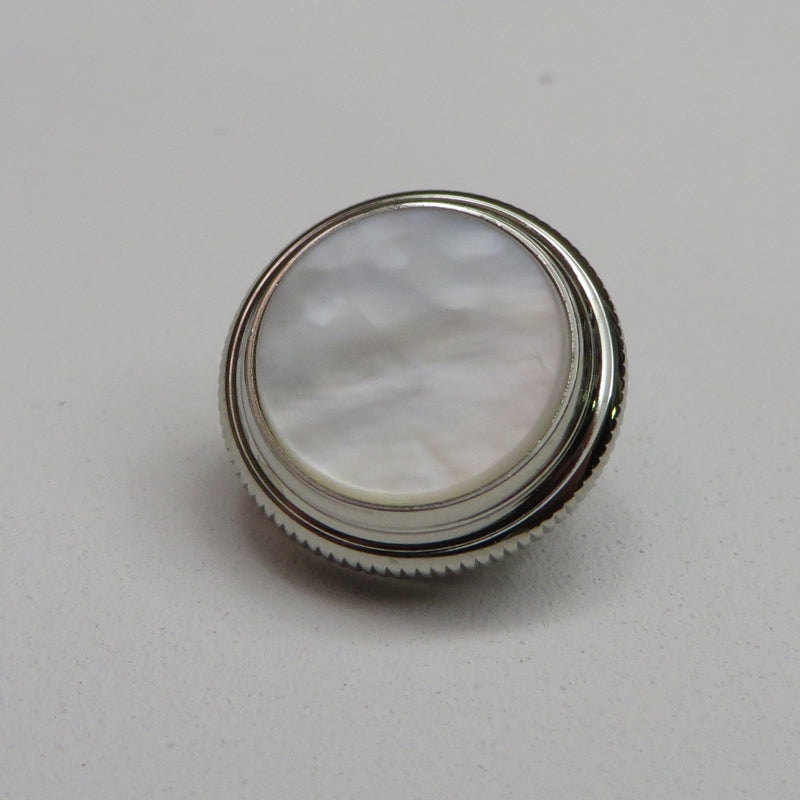 Getzen Custom Series Trumpet Finger Button (1), Nickel