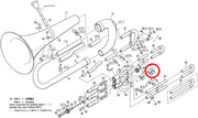 Yamaha Euphonium 2nd Valve Slide Assembly YEP201(2)
