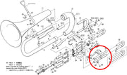 Yamaha Euphonium 3rd Valve Outside Slide Assembly, YEP201(2)