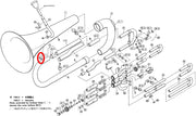 Yamaha Euphonium Bell to Branch Brace EP201(2)