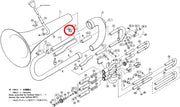 Yamaha Euphonium Bell to Outside Tuning Slide Brace EP201(2)