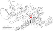 Yamaha Euphonium 1st Branch to Outside Tuning Slide Brace