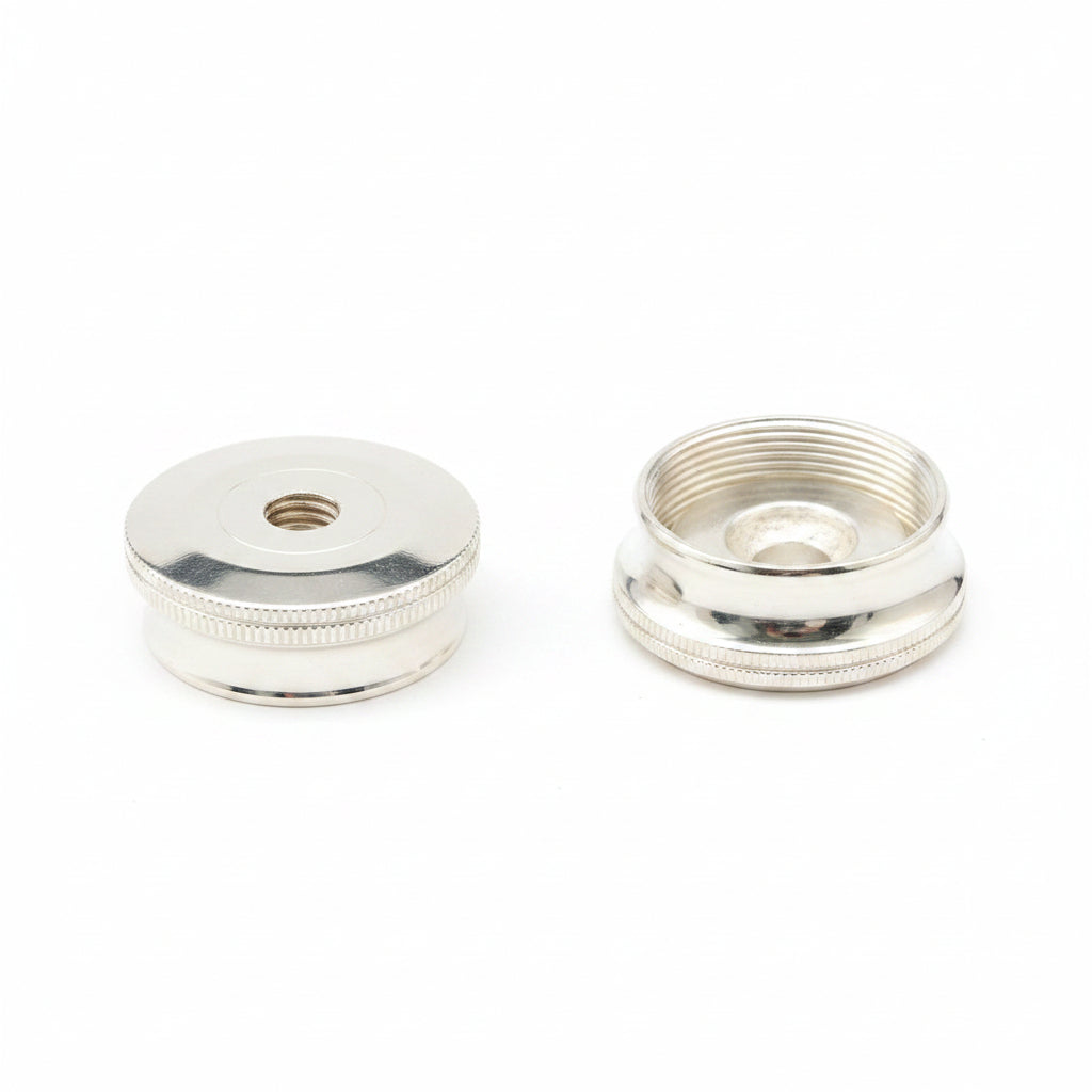 Getzen Eterna 700SP Trumpet Bottom Valve Cap (1), Silver