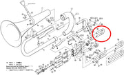 Yamaha Euphonium 1st and 3rd Valve Slide Assembly YEP201S(2)
