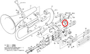 Yamaha Euphonium Bell to 1st Valve Outside Slide Brace EP201S(2)