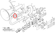 Yamaha Euphonium Branch Assembly YEP201S(2) VAH97500