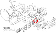 Yamaha Euphonium 1st Valve Auxiliary Tube (1) EP201S(2) G1344521