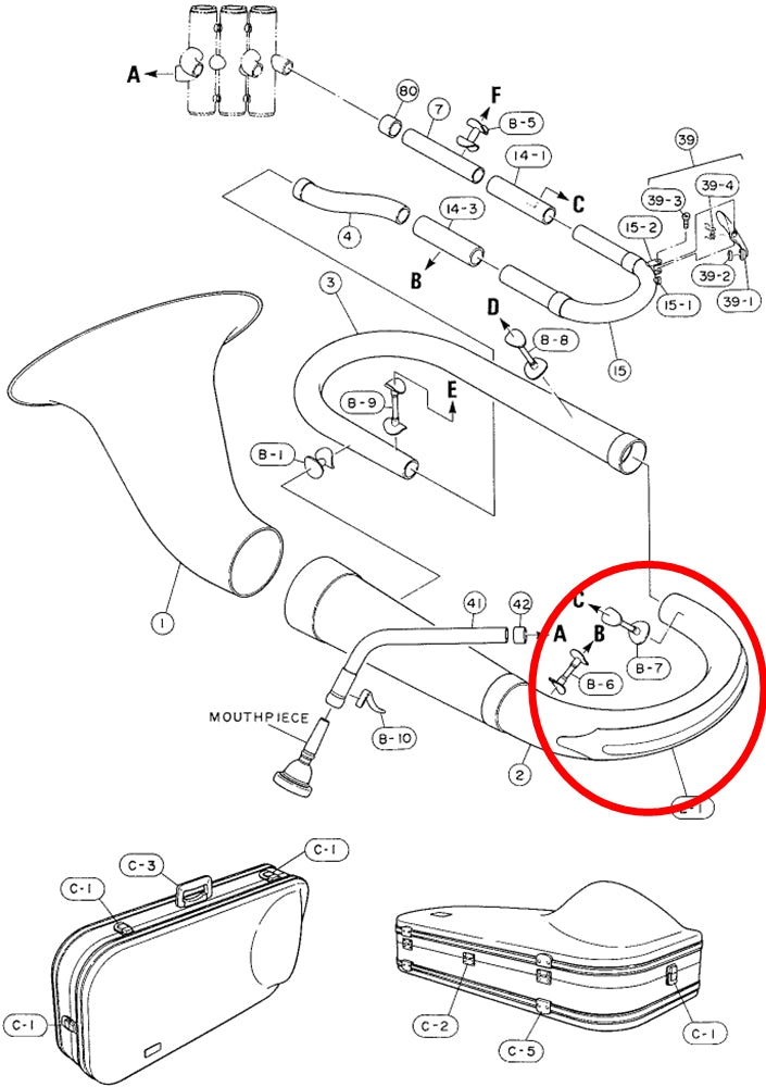 Yamaha Euphonium Bow Guard for EP211