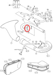 Yamaha Euphonium Branch to 1st Valve Outside Slide Brace EP211S