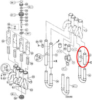 Yamaha Euphonium 1st Valve Outside Slide Assembly EP321