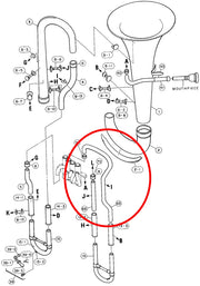 Yamaha Euphonium 4th Valve Auxiliary Slide No. 1 EP321