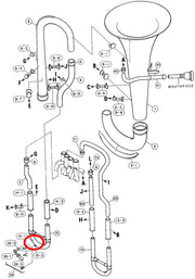 Yamaha Euphonium Water Key Nipple EP321