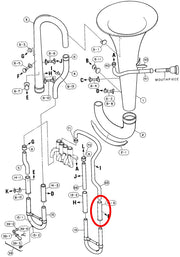 Yamaha Euphonium 4th Valve Outside Slide Short EP321