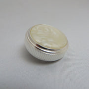 Yamaha Euphonium Valve Button (1) for EP321-2, w/ Pearl, Silver Plated