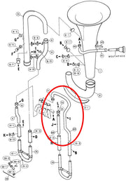 Yamaha Euphonium 4th Valve Auxiliary Tube (1) EP321S