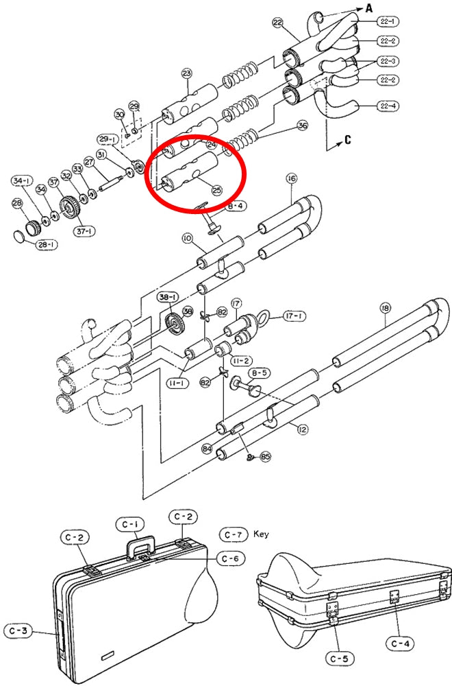 Yamaha Euphonium Piston Number 3 EP621(2)