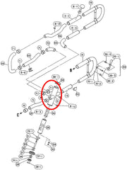 Yamaha Euphonium 4th Valve Casing Assembly EP621