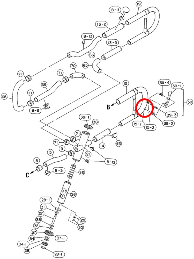 Yamaha Euphonium Water Key Nipple EP621