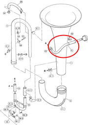 Yamaha Euphonium Mouthpipe Assembly EP642