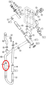 Yamaha Euphonium 4th Valve Outside Slide Lower EP642