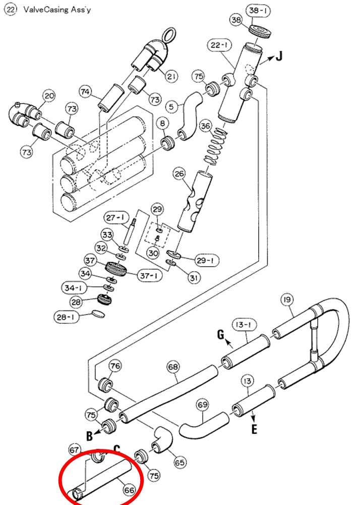 Yamaha Euphonium Lever Holder EP641