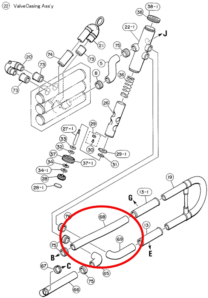 Yamaha Euphonium 4th Valve Auxiliary Slide No. 3 EP621S