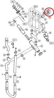 Yamaha Euphonium 1st Compensating Slide Assembly Gold Plated EP842S ZS568100