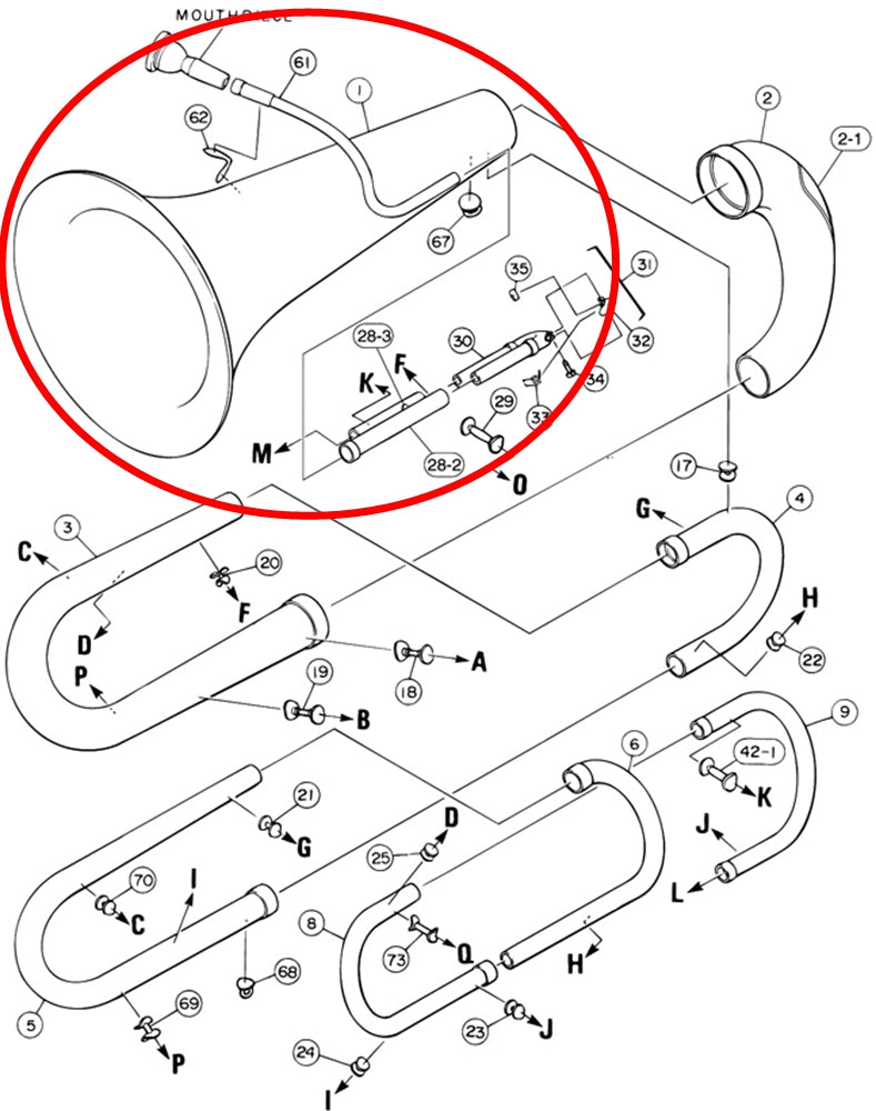 Yamaha Tuba Bell BB103