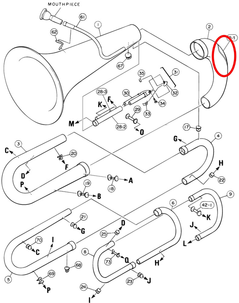 Yamaha Tuba Bow Guard YBB105