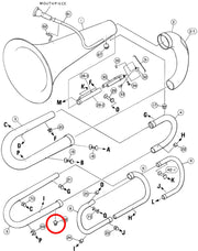 Yamaha Tuba Strap Ring 2 YBB105