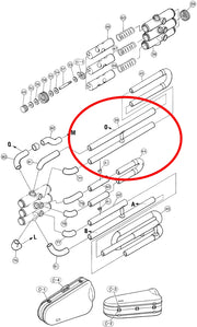 Yamaha Tuba 1st Valve Outside Assembly YBB105