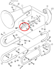 Yamaha Tuba Outside Tuning Slide Assembly BB105
