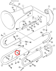 Yamaha Tuba 2nd Branch to 3rd Branch Brace YBB105