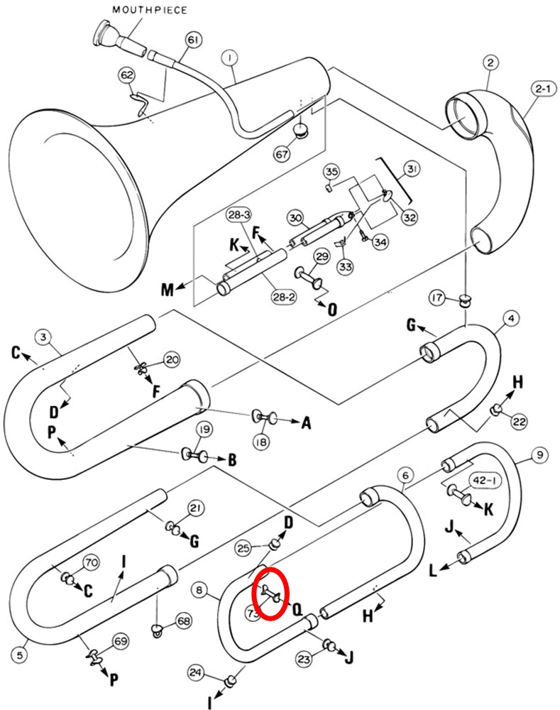 Yamaha Tuba Brace 22 YBB105