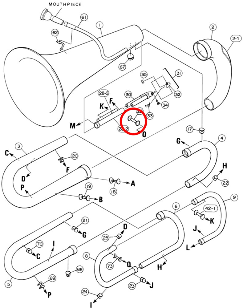 Yamaha Tuba Brace 6 YBB105