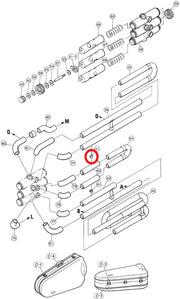 Yamaha Tuba 2nd Valve Outside Slide to 1st & 3rd Valve Outside Slide Brace BB105