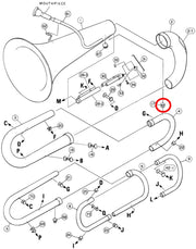 Yamaha Tuba Bow to 2nd Branch Brace YBB105S