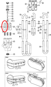 Yamaha Tuba Piston Number 3 BB321(2), BB201(2)