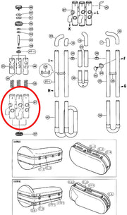 Yamaha Tuba Valve Casing Assembly BB201(2)