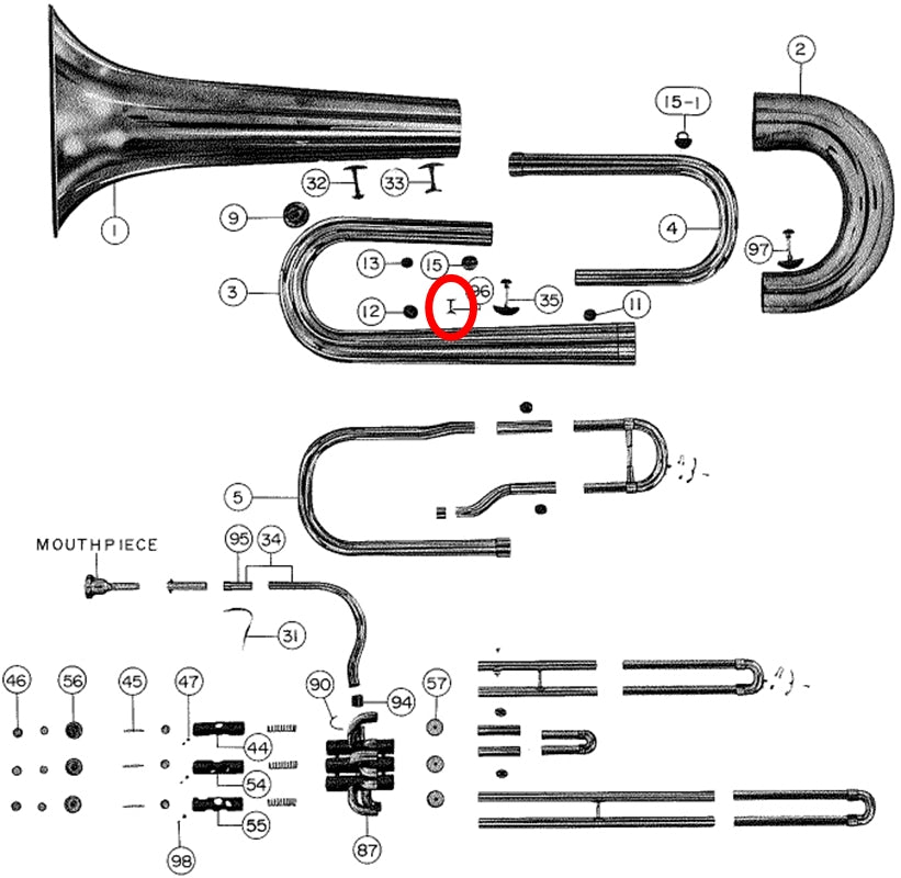 Yamaha Tuba Brace 2 BB201(2)