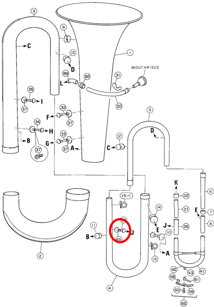Yamaha Tuba Brace 11 BB201