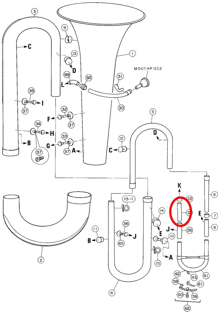 Yamaha Tuba S Tube BB201, BB321