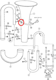Yamaha Tuba Mouthpipe Ferrule BB201(2)