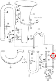 Yamaha Tuba 4th Branch Ferrule BB201 W3979830